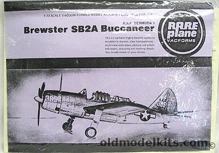 Rareplane 1/72 Brewster SB2A Buccaneer or RAF Bermuda I - Bagged plastic model kit